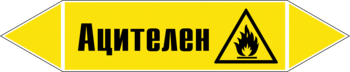 Маркировка трубопровода "ацителен" (пленка, 716х148 мм) - Маркировка трубопроводов - Маркировки трубопроводов "ГАЗ" - Магазин охраны труда ИЗО Стиль