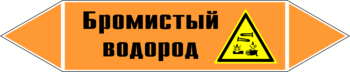 Маркировка трубопровода "бромистый водород" (k14, пленка, 358х74 мм)" - Маркировка трубопроводов - Маркировки трубопроводов "КИСЛОТА" - Магазин охраны труда ИЗО Стиль