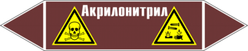 Маркировка трубопровода "акрилонитрил" (пленка, 507х105 мм) - Маркировка трубопроводов - Маркировки трубопроводов "ЖИДКОСТЬ" - Магазин охраны труда ИЗО Стиль