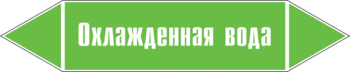 Маркировка трубопровода "охлажденная вода" (пленка, 252х52 мм) - Маркировка трубопроводов - Маркировки трубопроводов "ВОДА" - Магазин охраны труда ИЗО Стиль